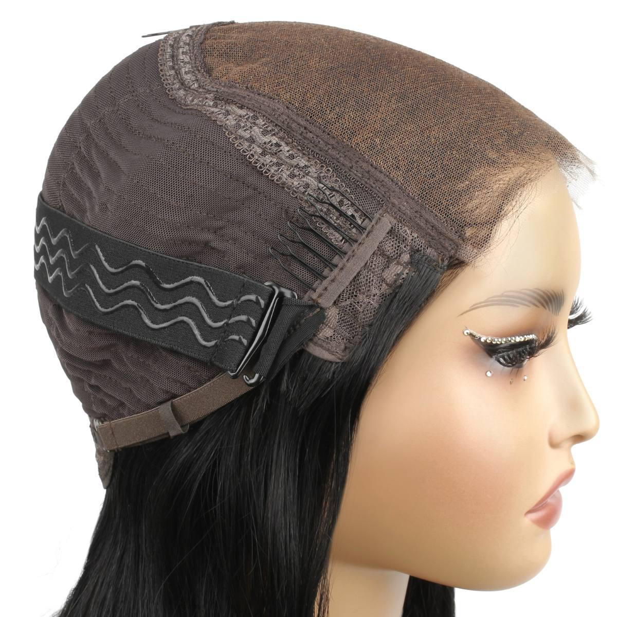 Jet Black 6x6 HD Lace Closure 100% Human Hair Bob Wig - Image 8