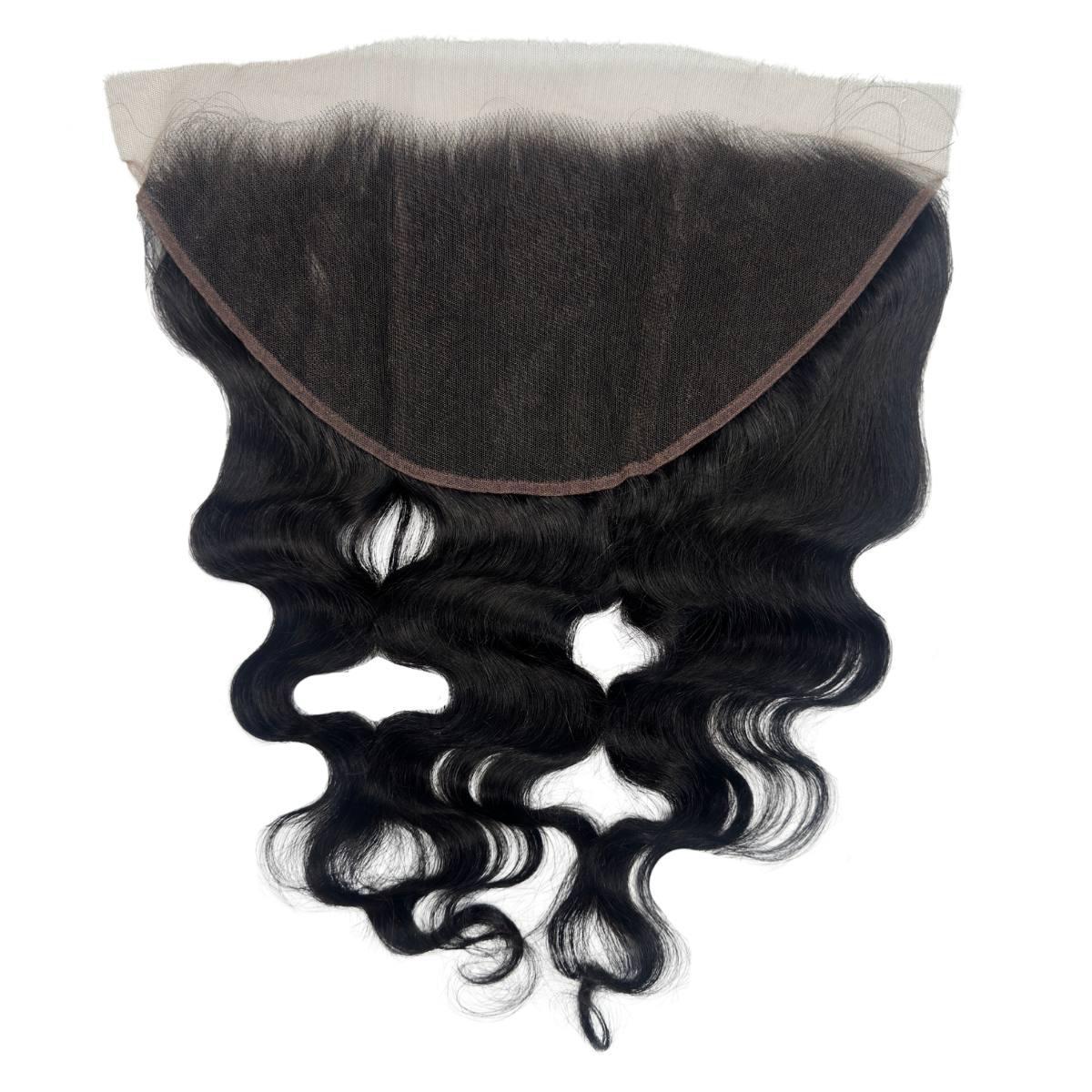 Jet Black Body Wave 13x6 HD Lace Human Hair Frontal - Image 5