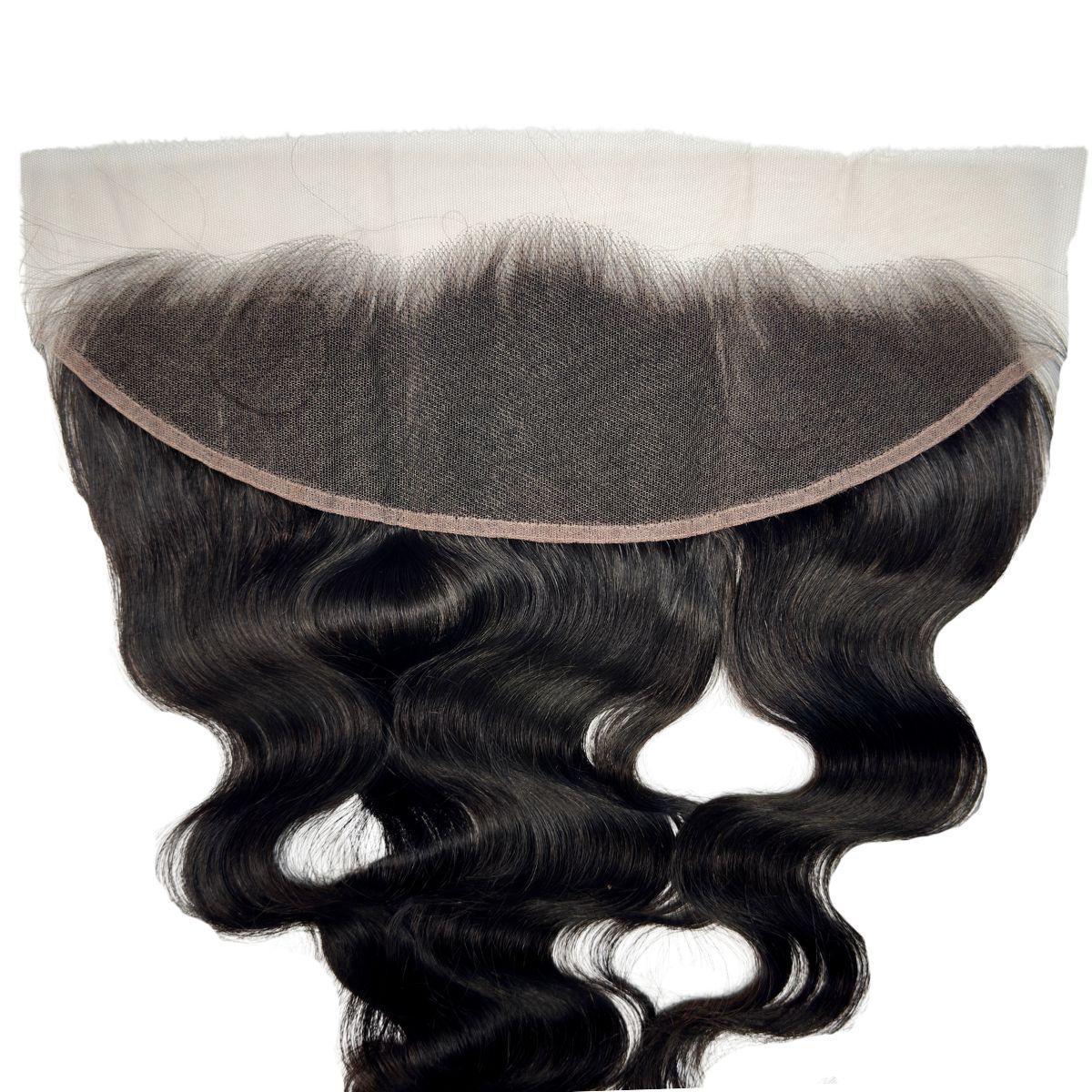 Jet Black Body Wave 13x4 HD Lace Human Hair Frontal - Image 5