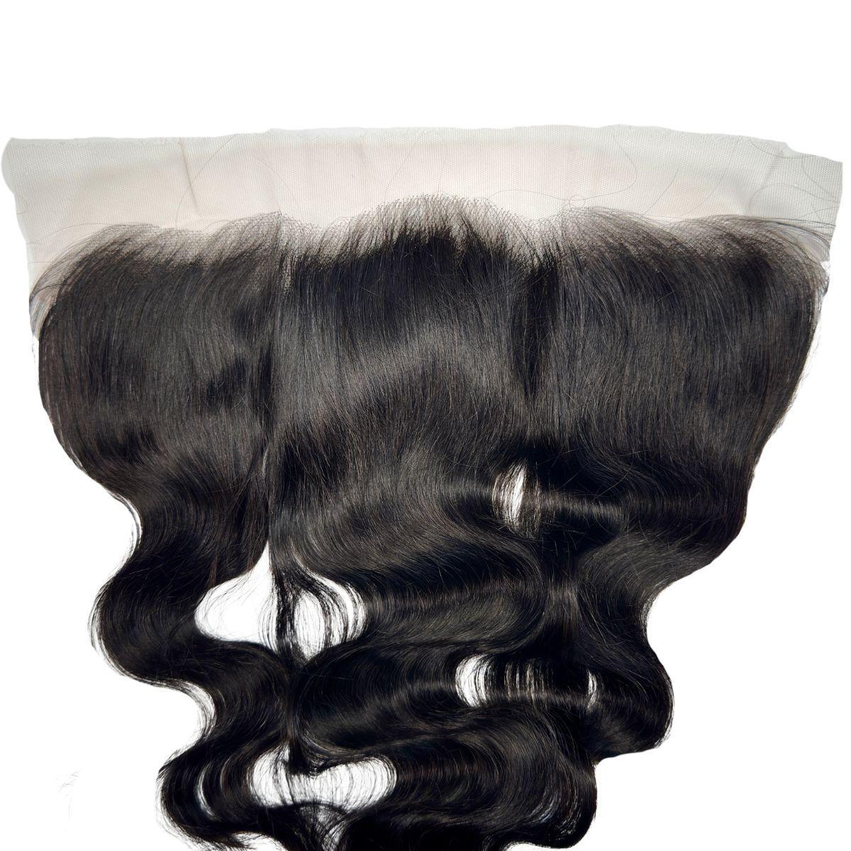 Jet Black Body Wave 13x4 HD Lace Human Hair Frontal - Image 6