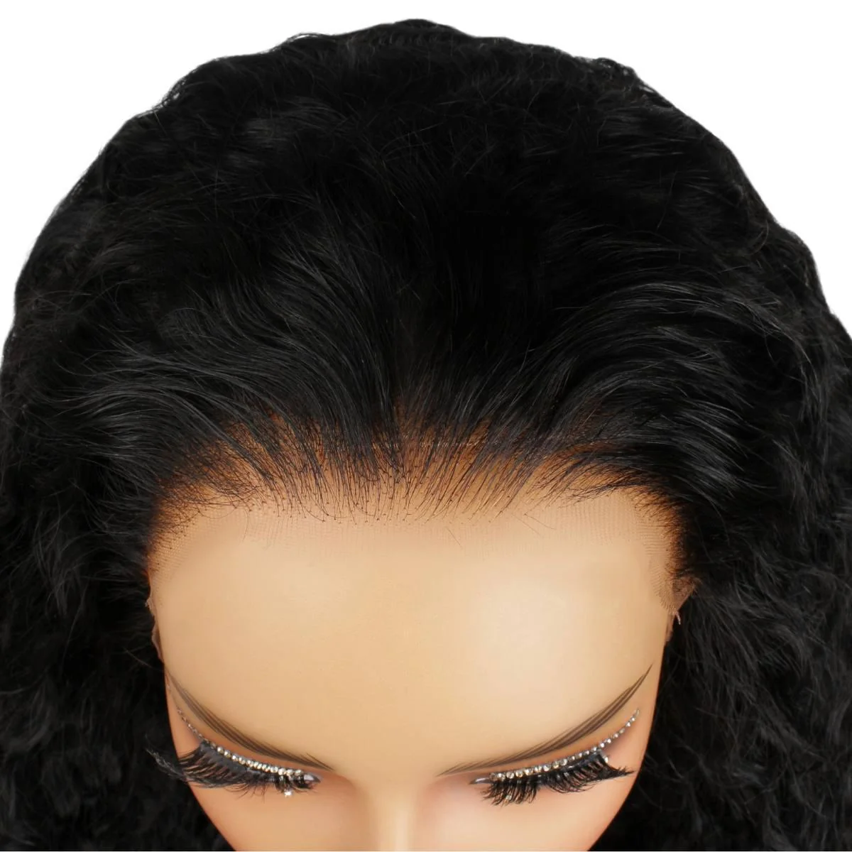 Jet Black Deep Wave 13x4 HD Lace Front Wig - Image 6