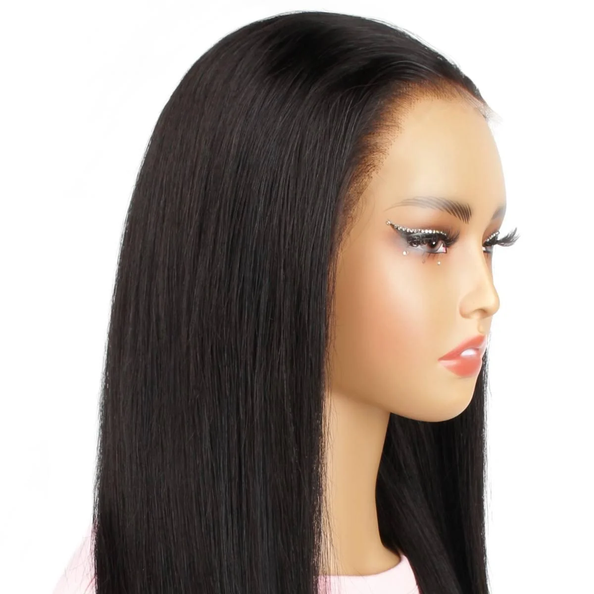 Jet Black Straight 13x4 HD Lace Front Wig - Image 3