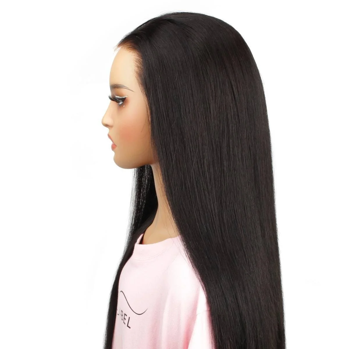 Jet Black Straight 13x4 HD Lace Front Wig - Image 4