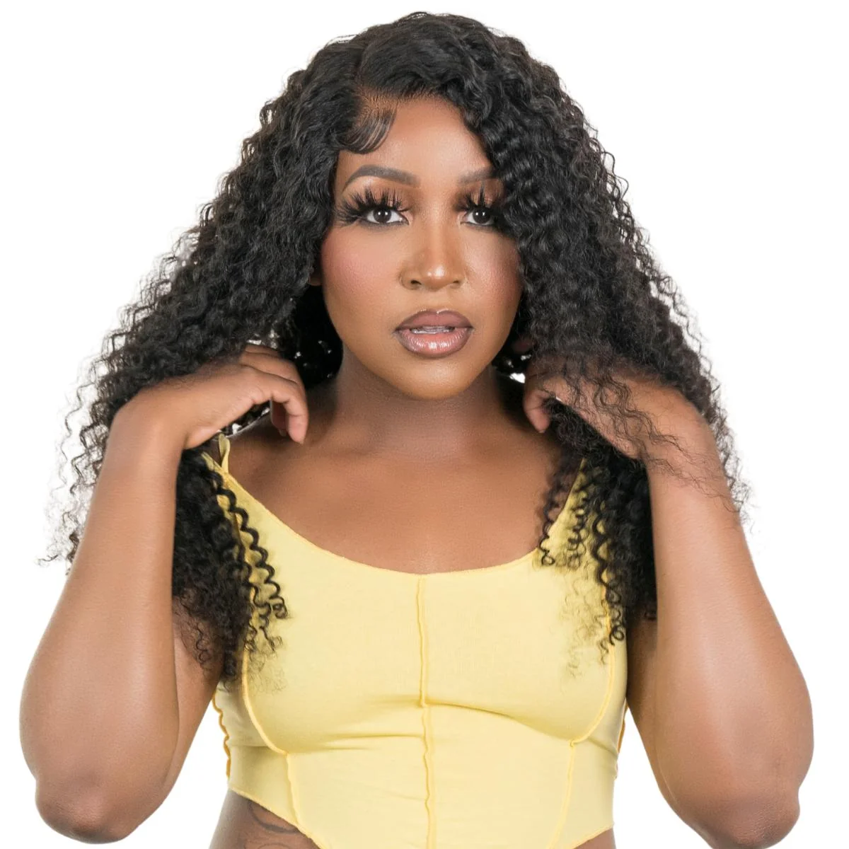 Kinky Curly 4x4 Transparent Lace 100% Human Hair Closure Wig - Image 8