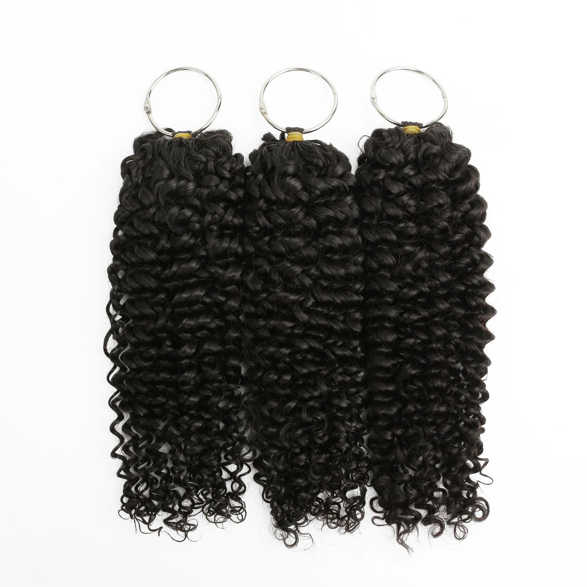 16" Kinky Curly Feather Crochet Human Hair - Image 6
