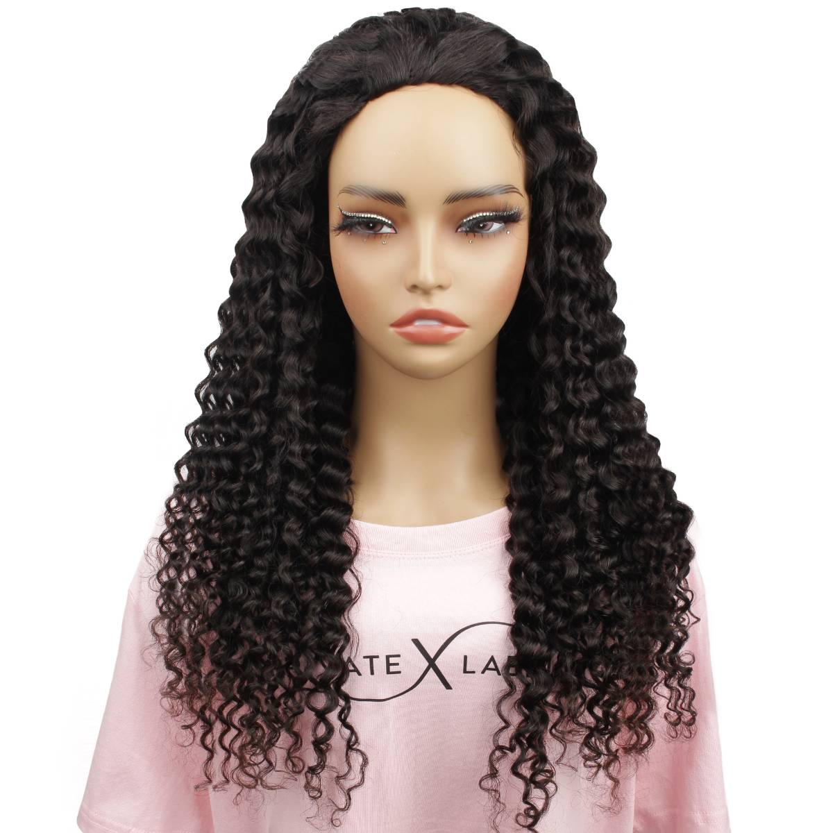Kinky Curly 100% Human Hair Half Wig - Image 2