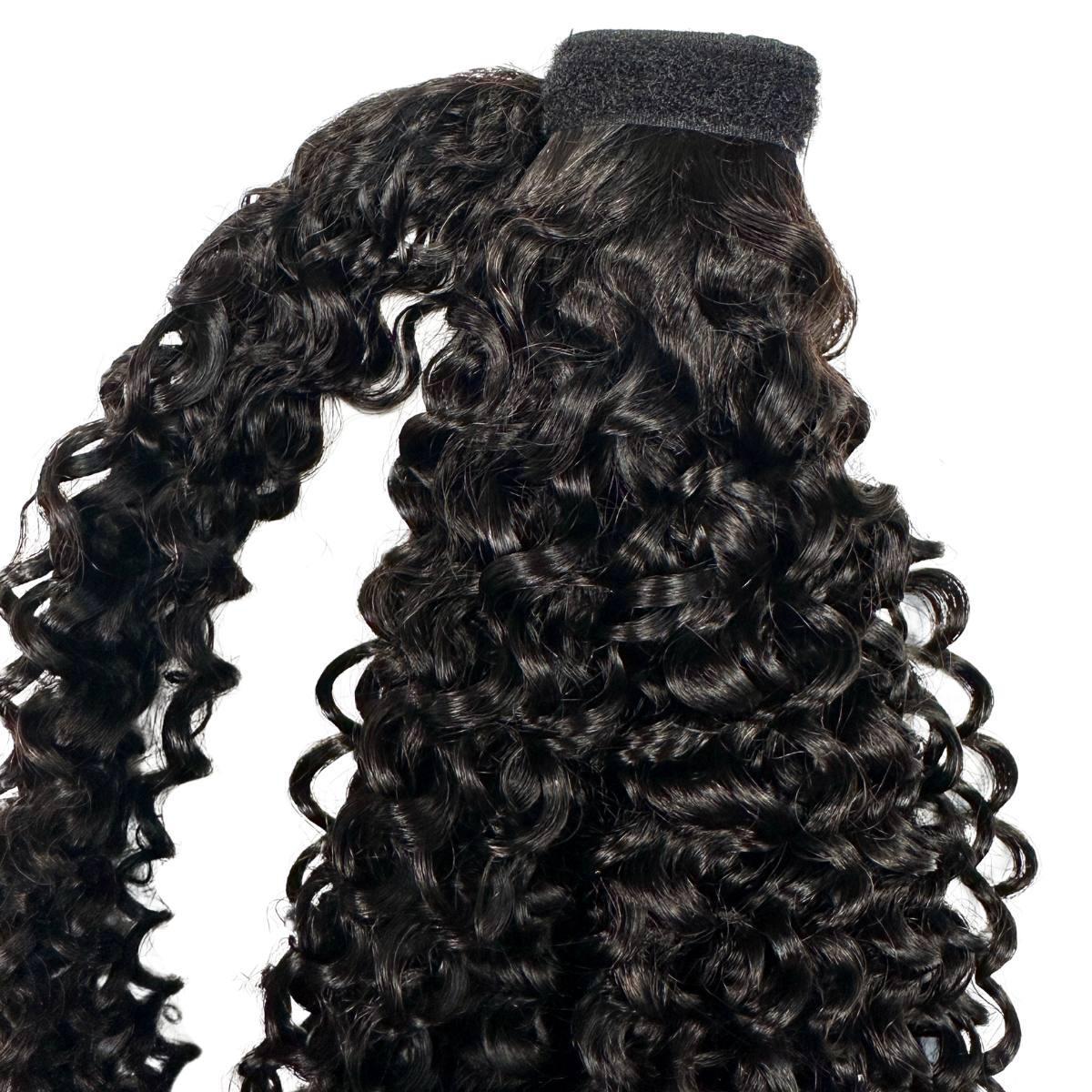 Kinky Curly 100% Human Hair Ponytail Extension - Image 4