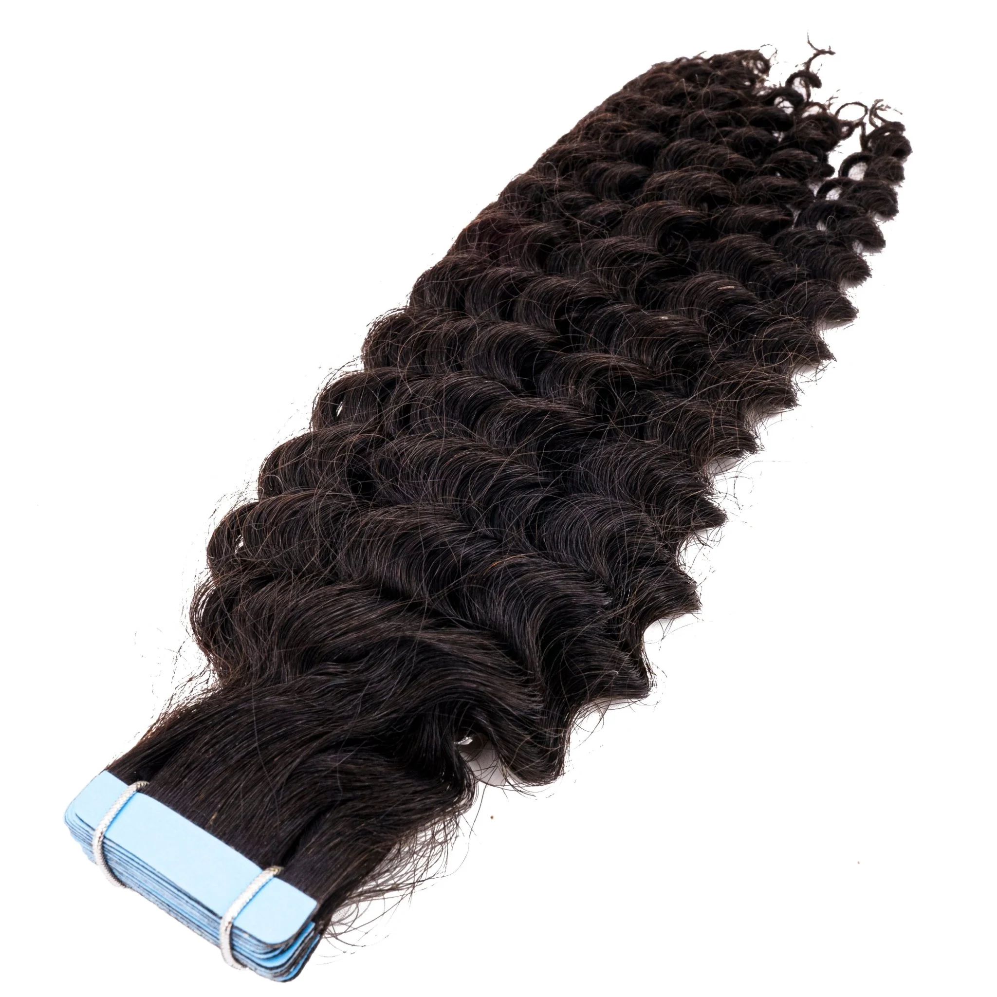 Kinky Curly 100% Human Hair Tape In Extensions - Image 3