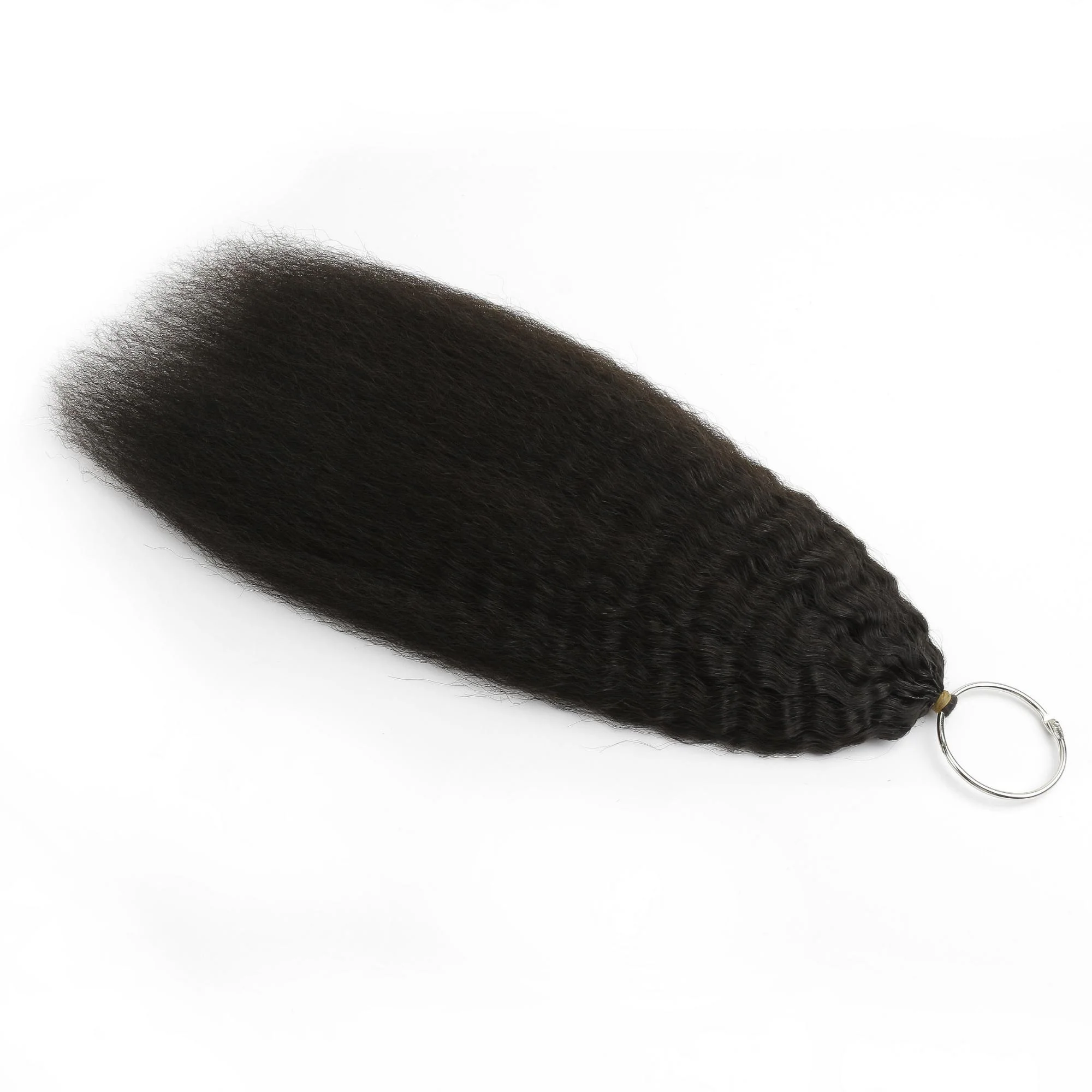 16" Kinky Straight Feather Crochet Human Hair - Image 5