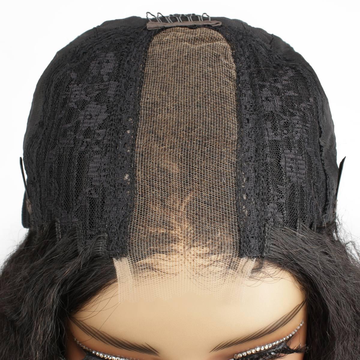 Kinky Straight 2x6 HD Lace Closure 100% Human Hair Glueless Wig - Image 5