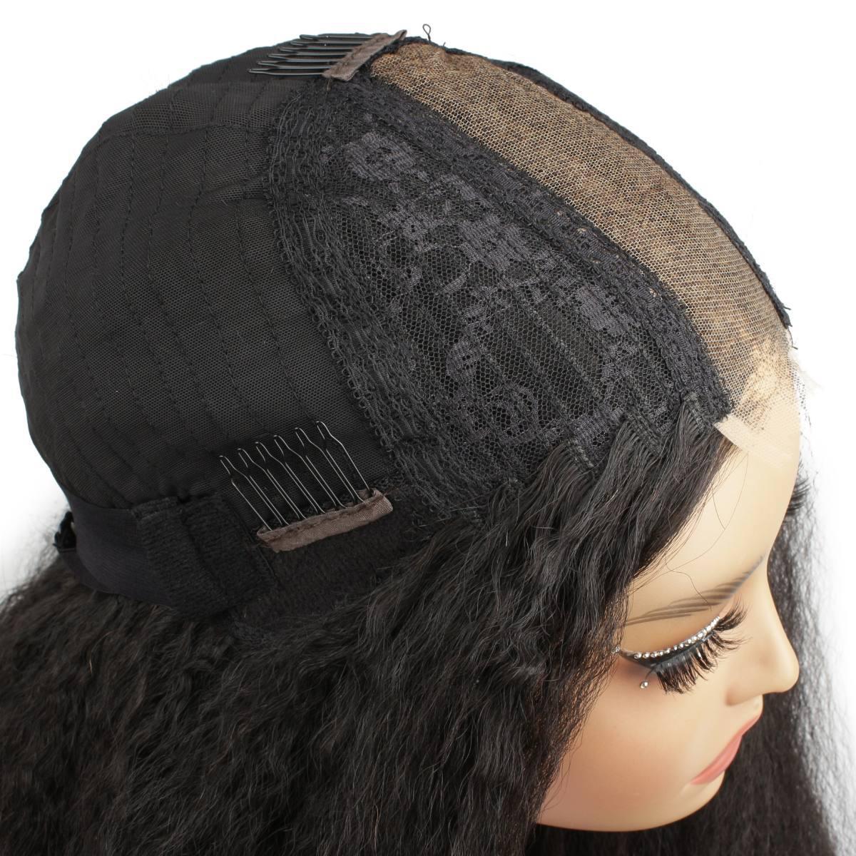 Kinky Straight 2x6 HD Lace Closure 100% Human Hair Glueless Wig - Image 6