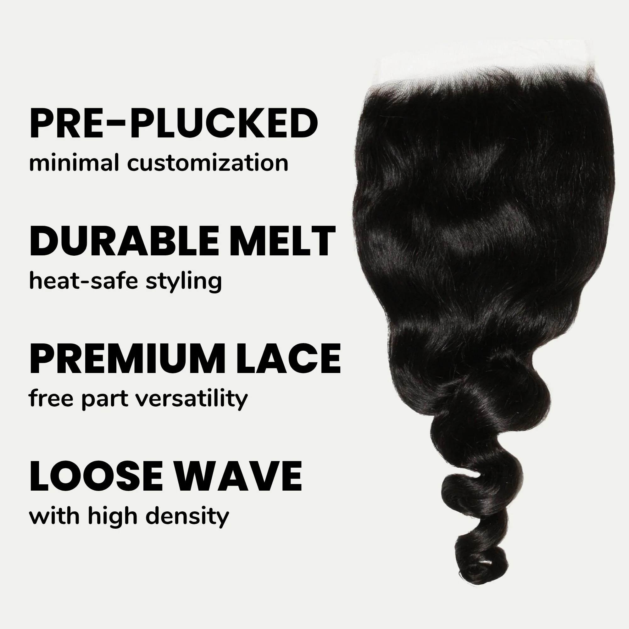 Loose Wave 7x7 HD Lace Human Hair Closure - Image 3