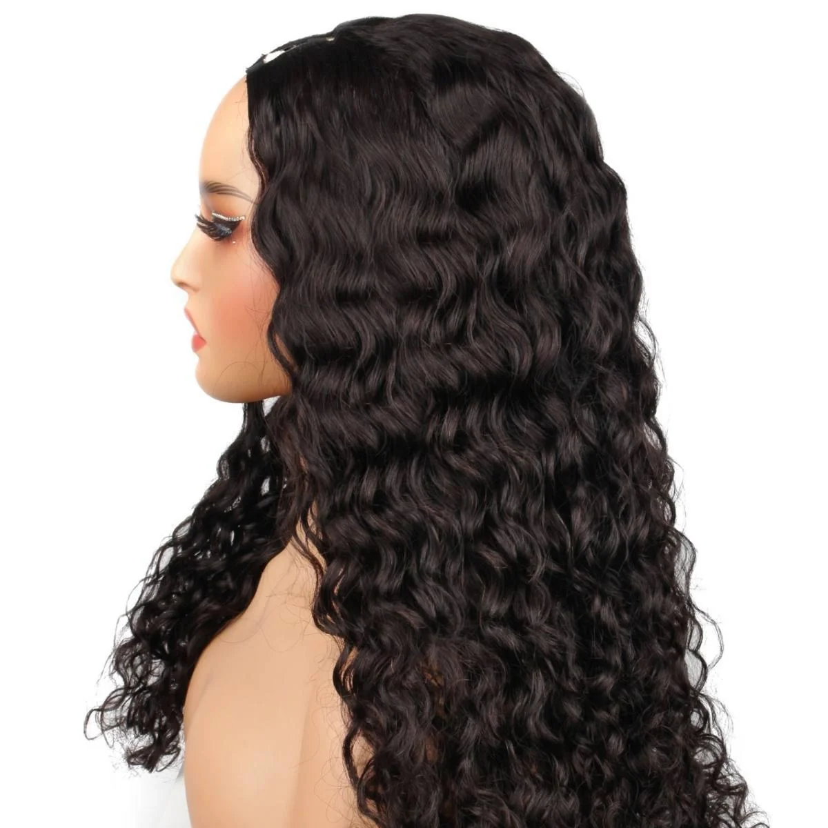 Messy Curl V Part 100% Human Hair Wig - Image 4