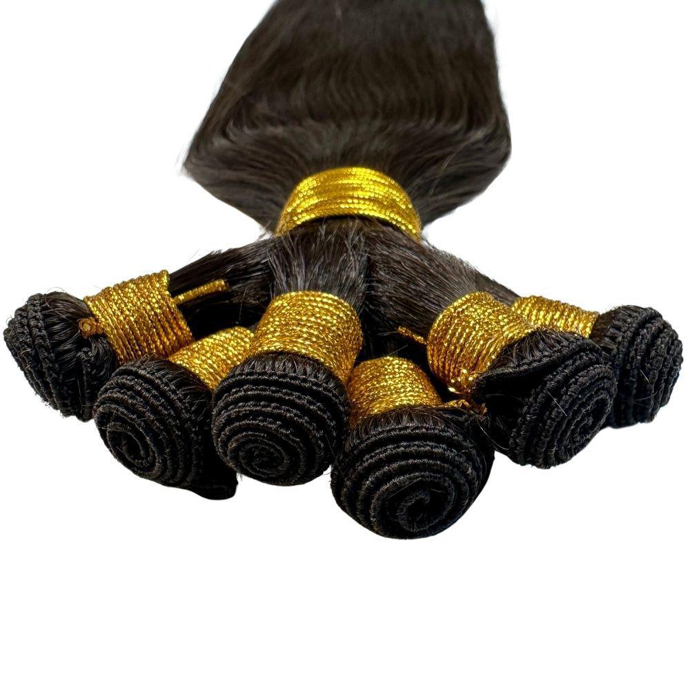 Natural Black Straight Handtied Wefts - Image 3