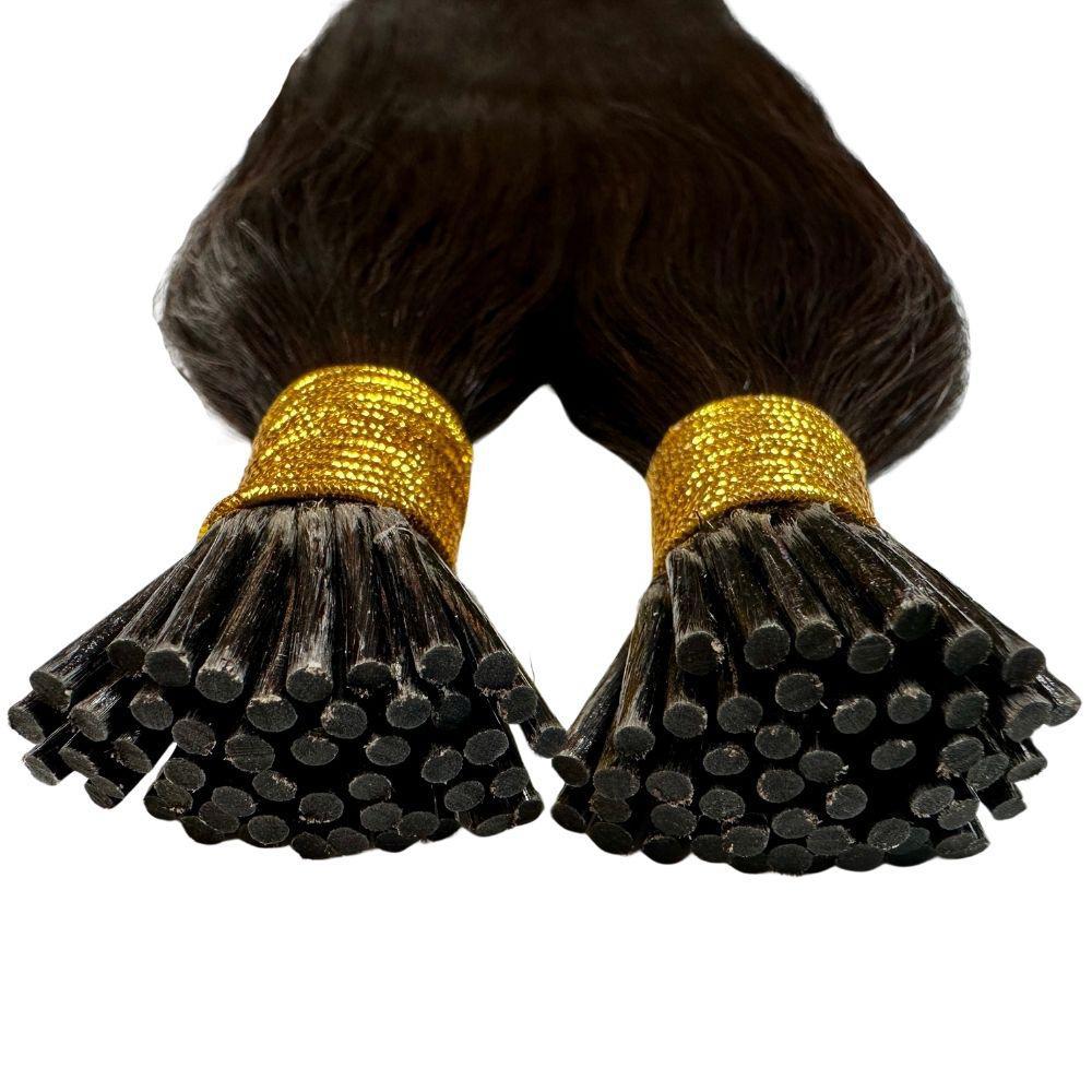 Natural Black Straight I-Tip - Image 3