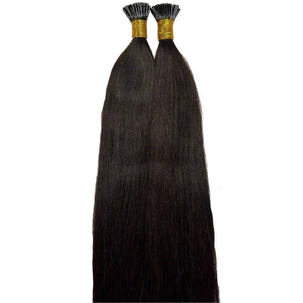Natural Black Straight I-Tip - Image 4