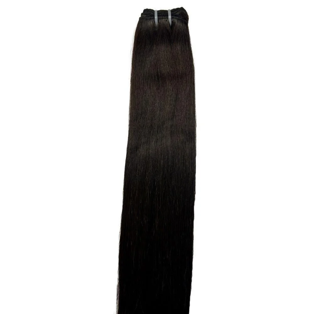 Raw Natural Black Straight 100% Human Hair Bundles - Image 6