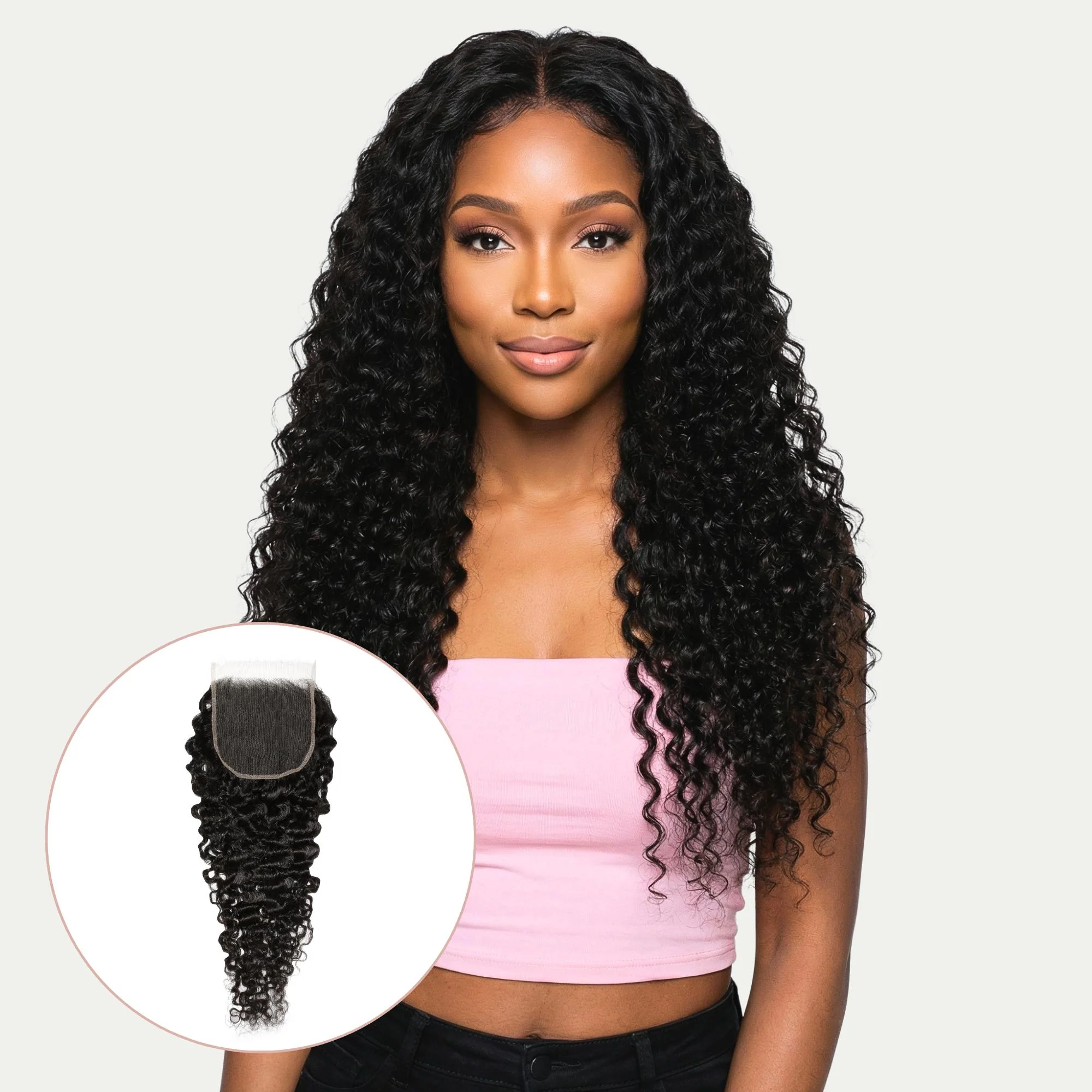 Raw Burmese Curly 5x5 HD Lace Human Hair Closure