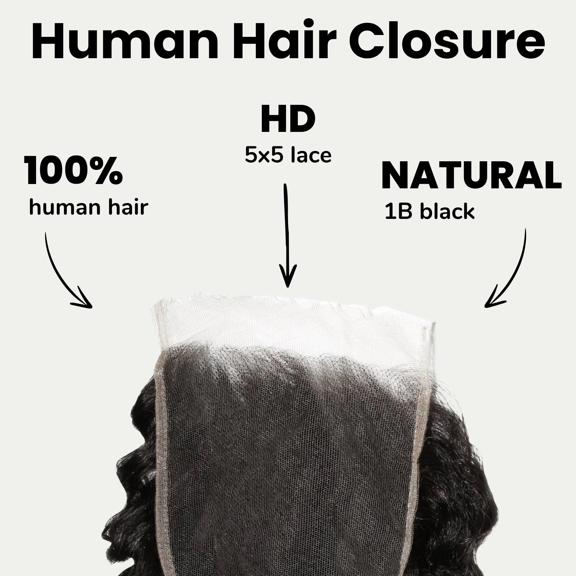 Raw Burmese Curly 5x5 HD Lace Human Hair Closure - Image 2