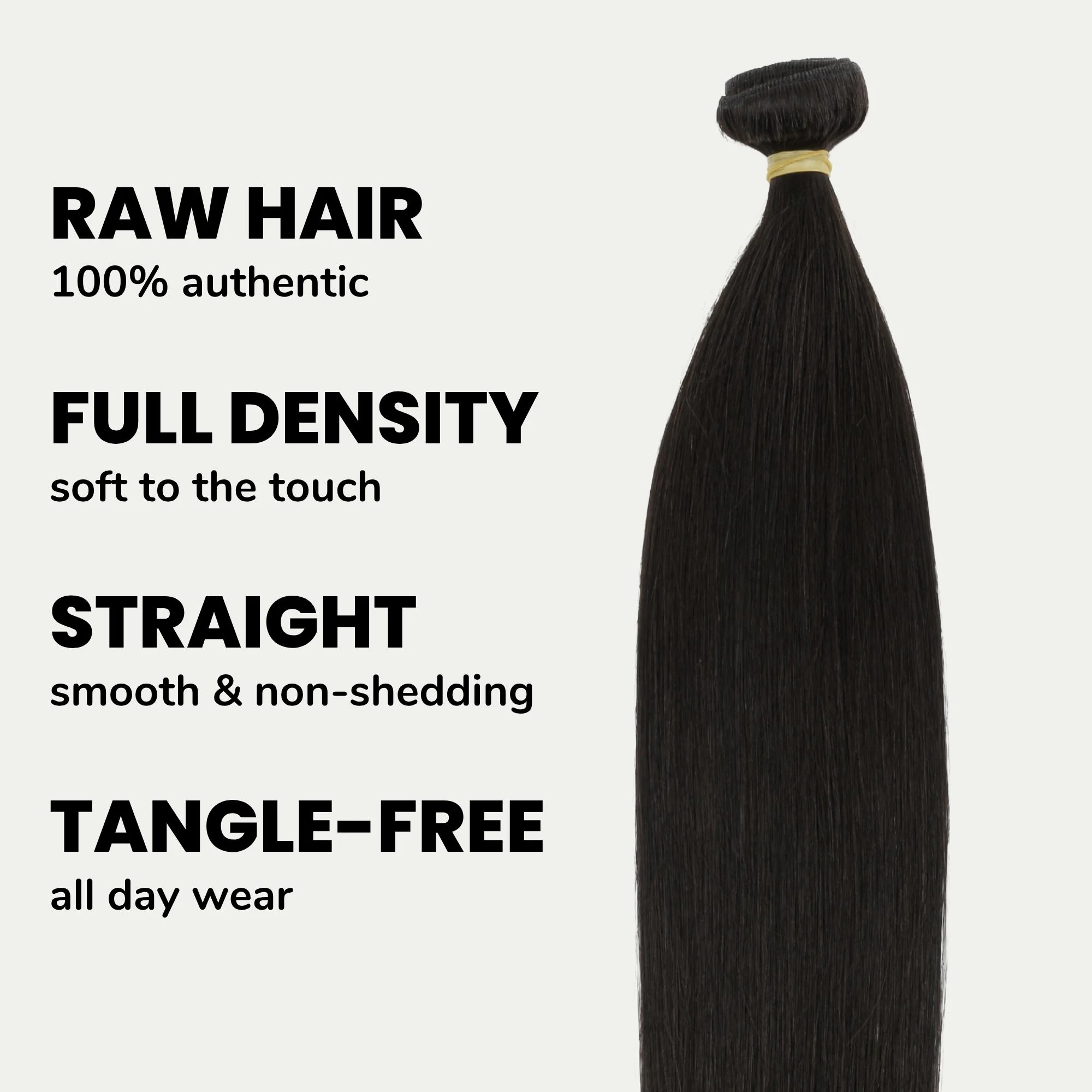 Raw Straight 100% Human Hair Bundles - Image 3