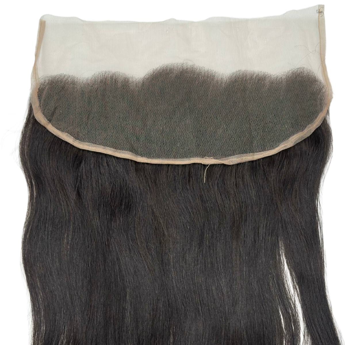 Raw Vietnamese Straight 13x4 Swiss Lace Human Hair Frontal - Image 5
