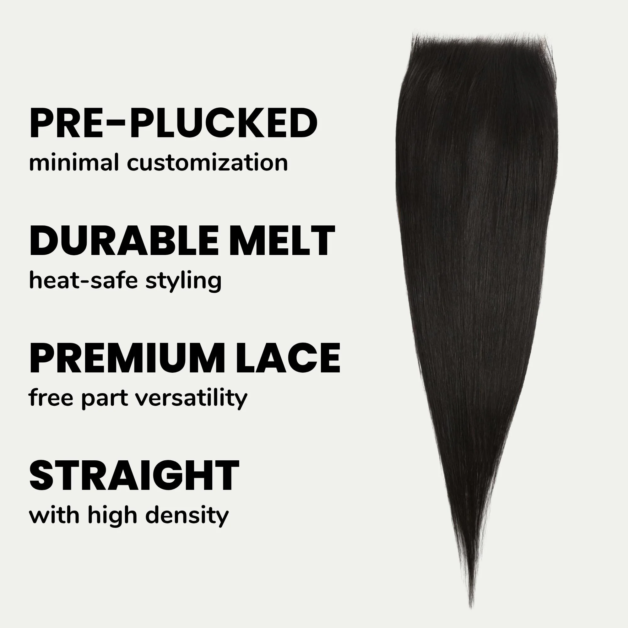 Straight 6x6 HD Lace Human Hair Closure - Image 3