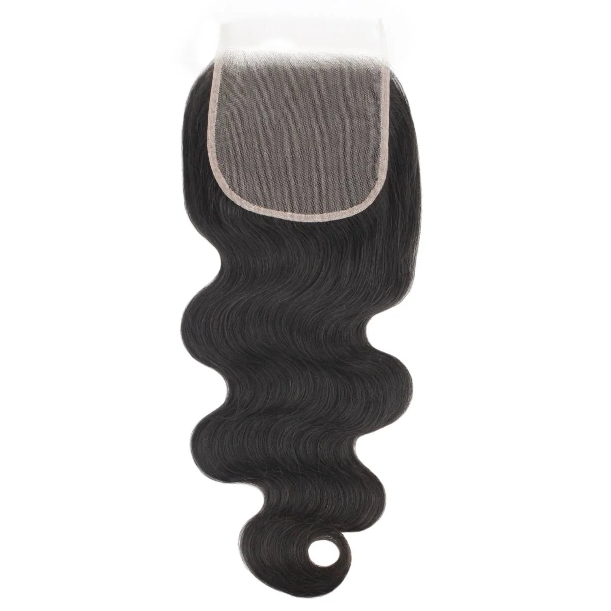 Body Wave 5x5 Transparent Lace Human Hair Closure - Image 9