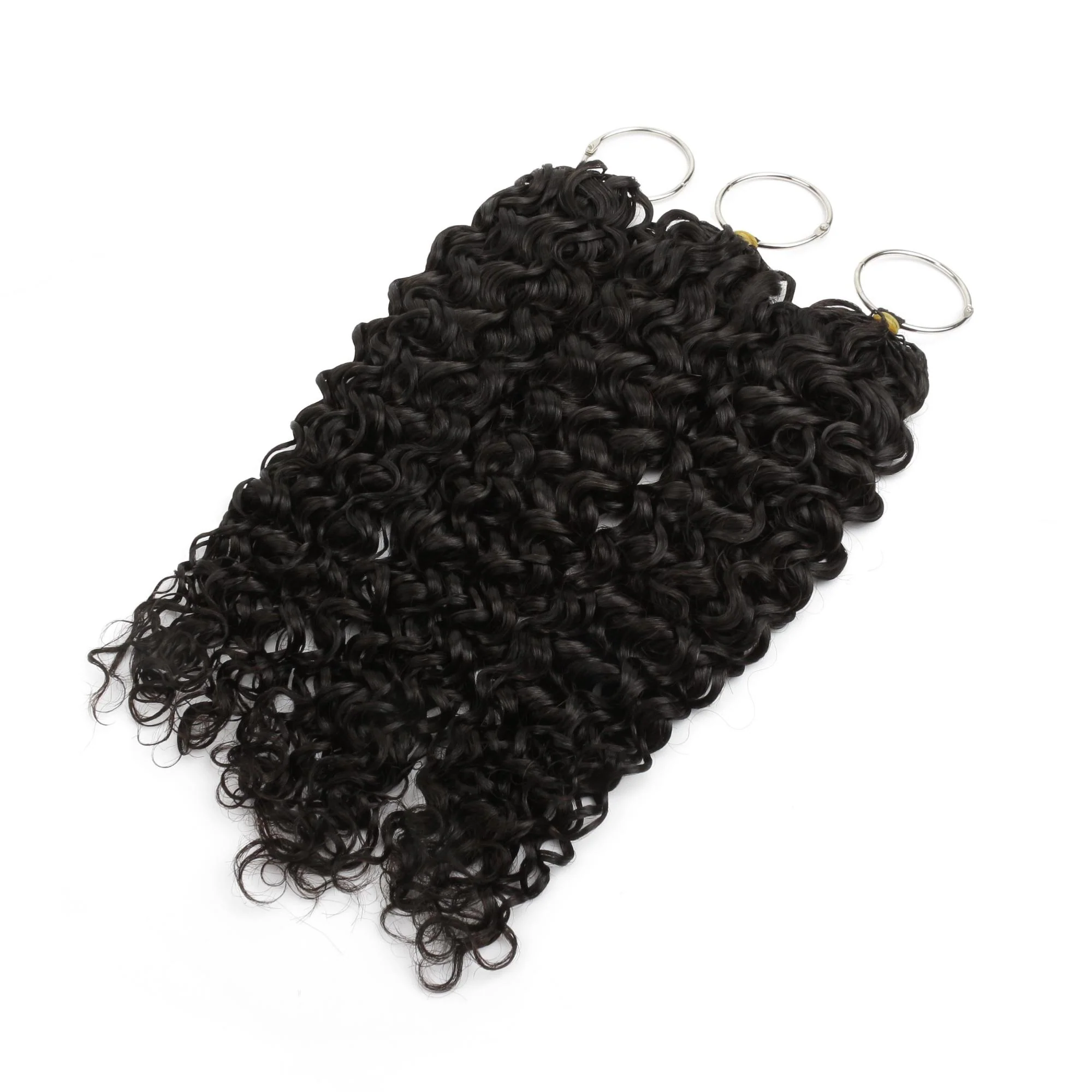 16" Water Wave Feather Crochet Human Hair - Image 6