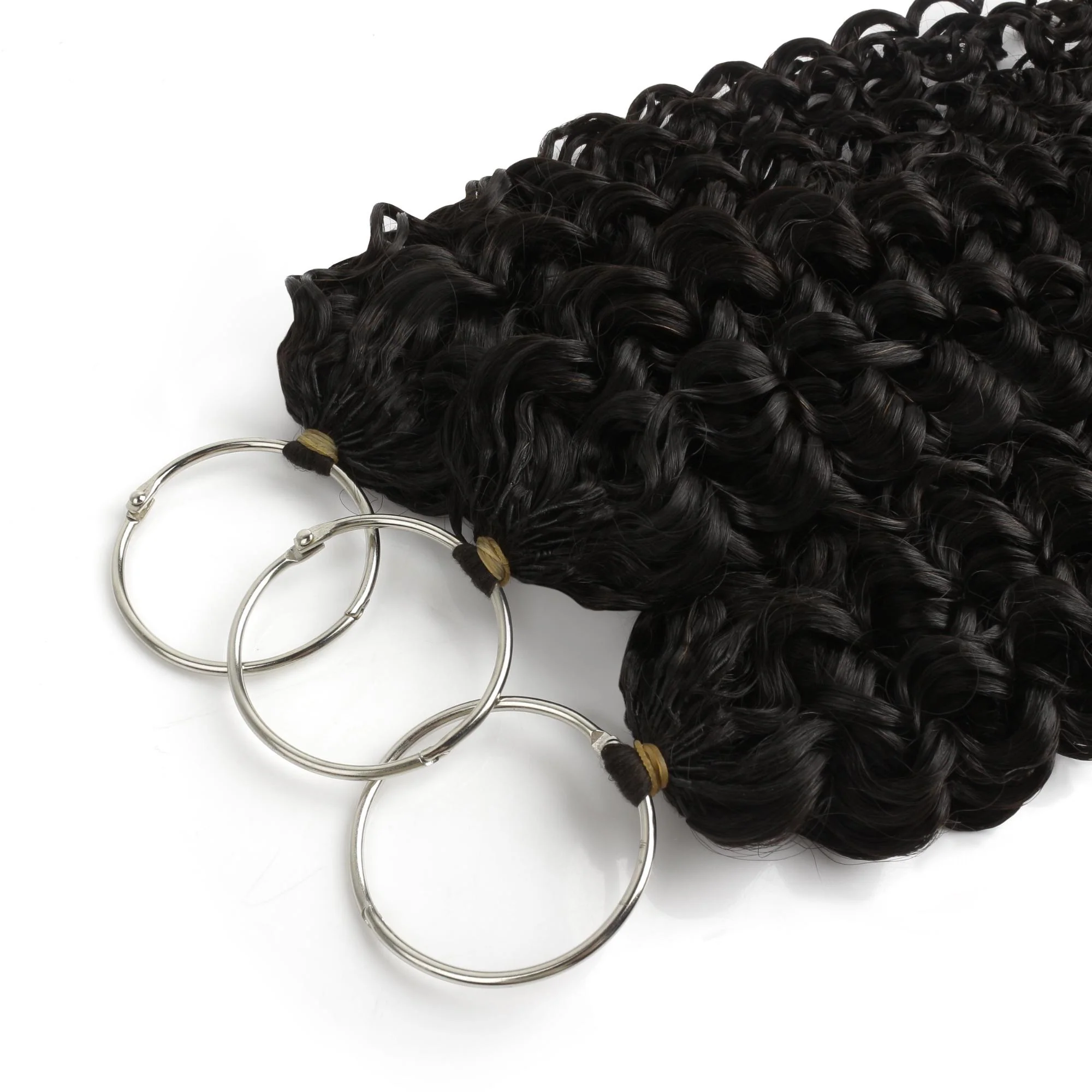 20" Water Wave Feather Crochet Human Hair - Image 4