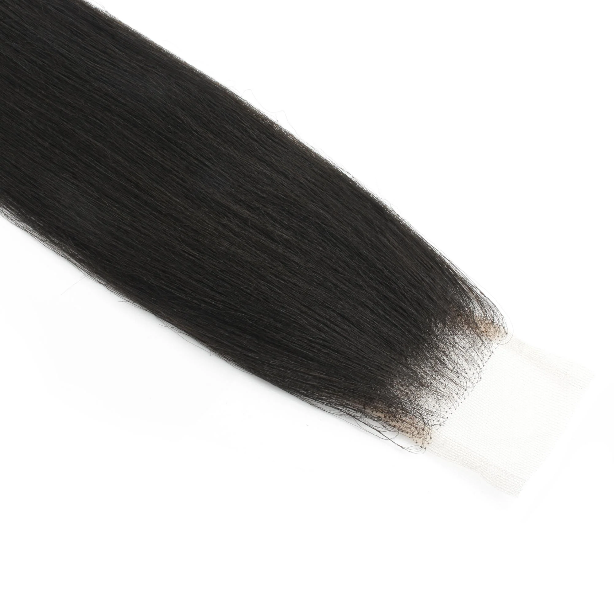 Yaki Straight 2x6 Transparent Lace Human Hair Closure - Image 9