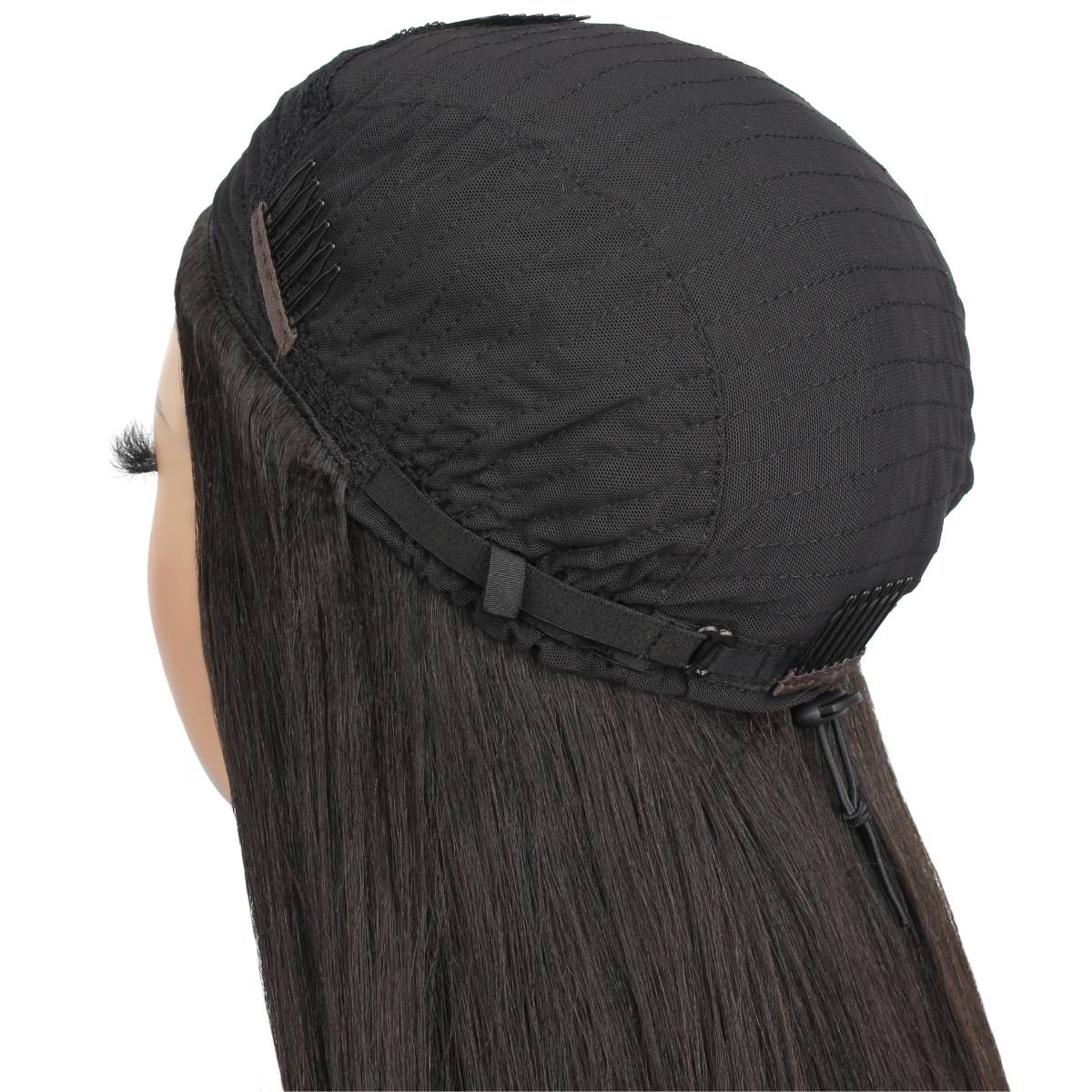 Yaki Straight 100% Human Hair Half Wig - Image 7