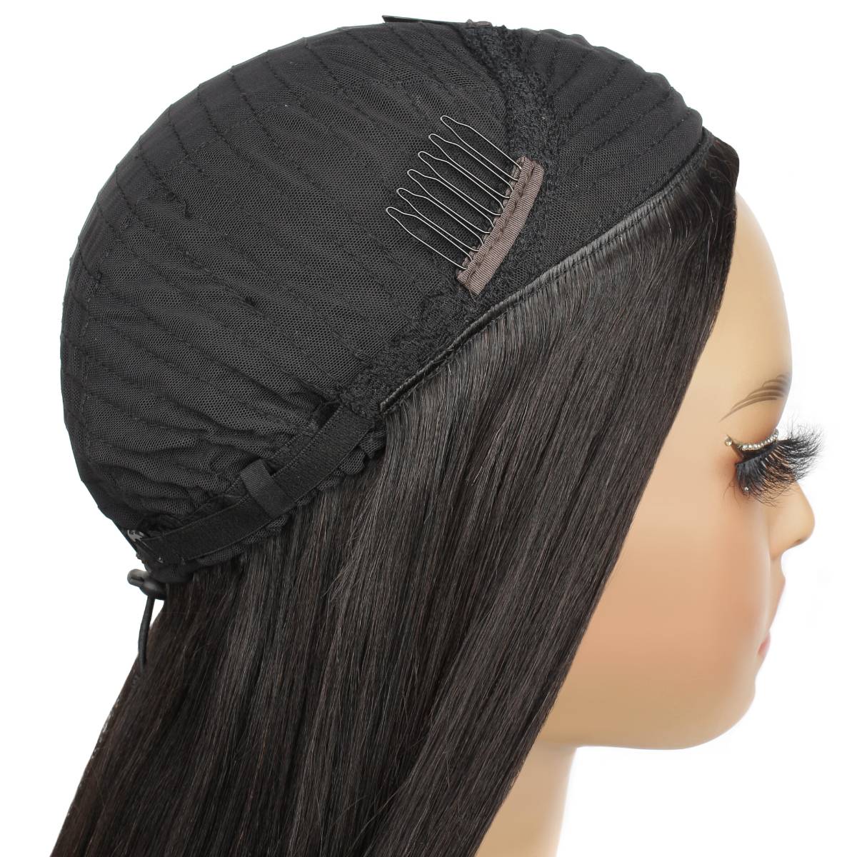 Yaki Straight 100% Human Hair Half Wig - Image 8