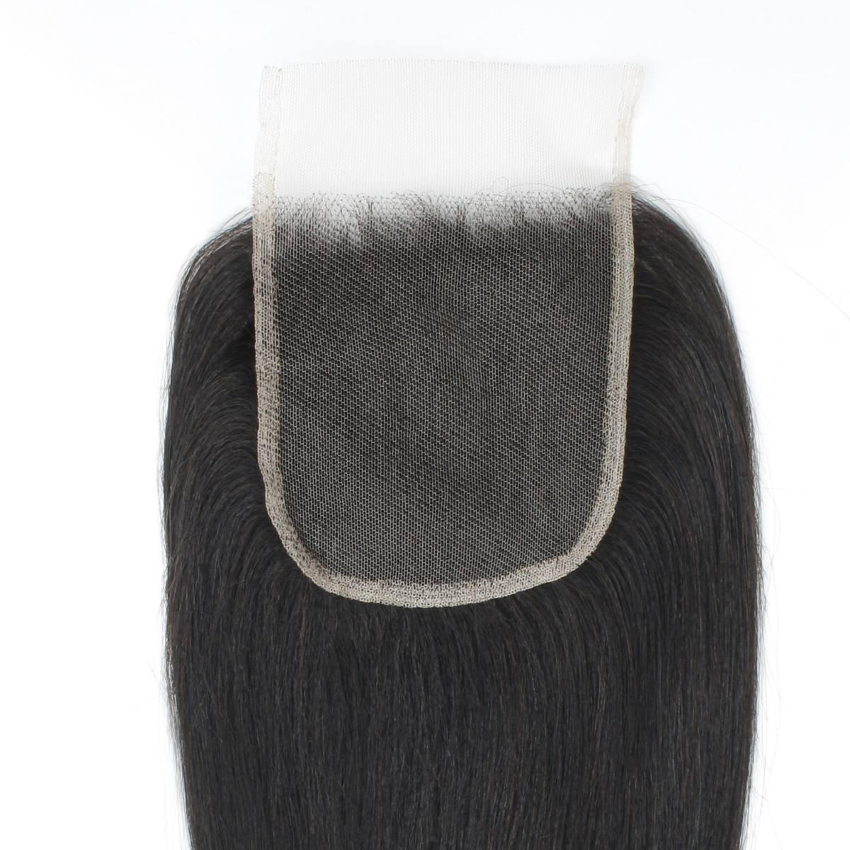 Yaki Straight 4x4 Transparent Lace Human Hair Closure - Image 5